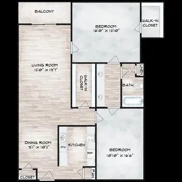 The Bay House, Houston – 2 Bed 1 Bath