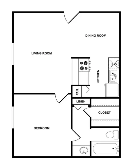 The Cove, Houston – 1 Bed 1 Bath