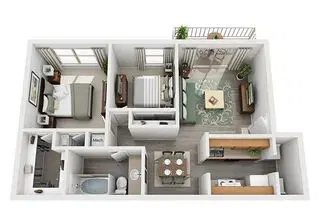 The Falls At Clear Lake, Houston – 2 Bed 1 Bath
