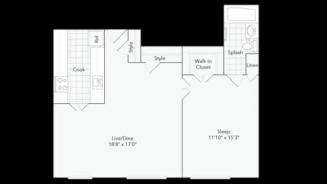 The Seneca Apartments, Chicago – 1 Bed 1 Bath