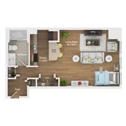 Fisher Building Apartments, Chicago – Studio