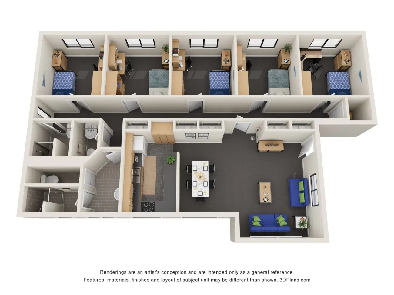 Murdoch University Village, Perth – 5 Bedroom Apartment South Deluxe