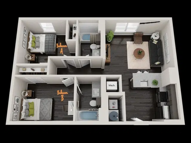 HillTop, Austin – 2 Bed 2 Bath
