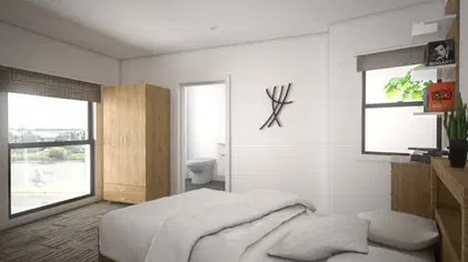 Capital Student Stays, Adelaide – 1 Bedroom Ensuite in a 5 Bedroom Apartment with Window