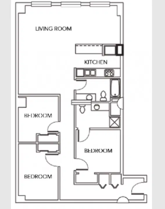 City Lofts, St Louis – Room in 3 Bedroom 2 Bathroom | 3F