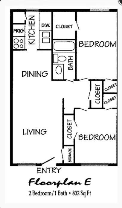 Tanglewood North Apartments, Austin – 2 Bed 1 Bath