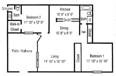 Forest Creek Village Apartments, Austin – 2 Bed 2 Bath