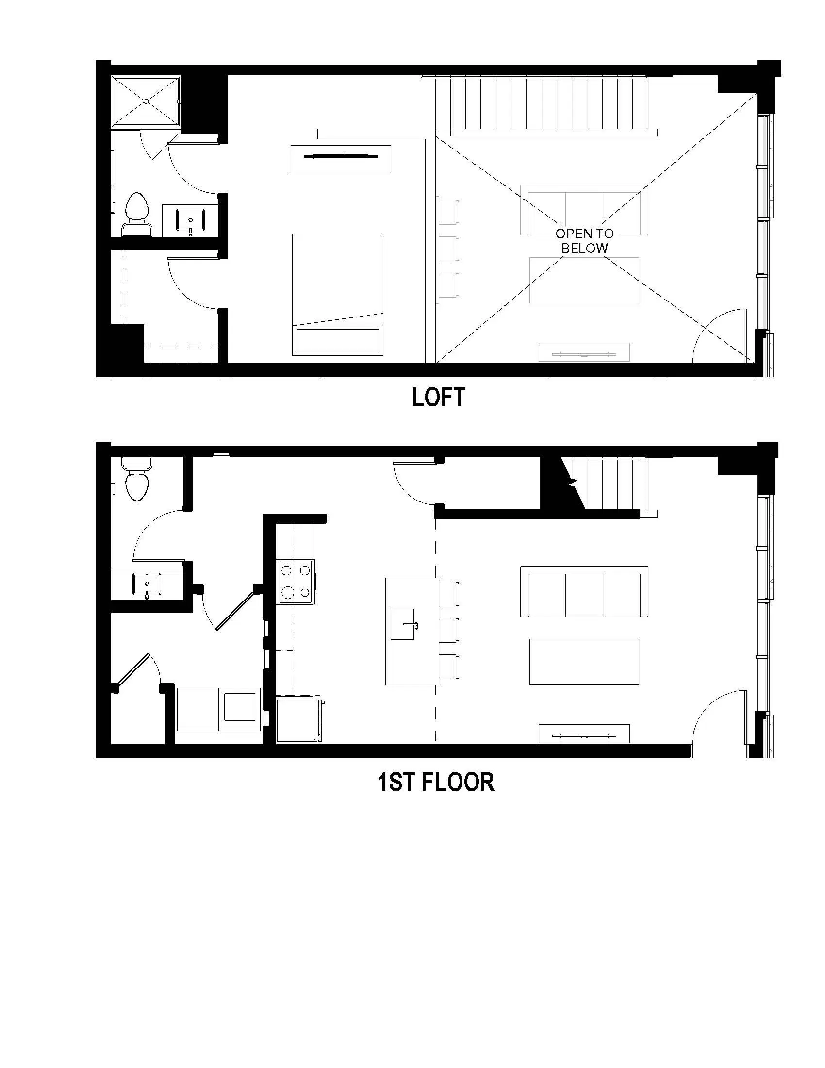 The George, Ann Arbor – 1 Bedroom 1.5 Bathroom