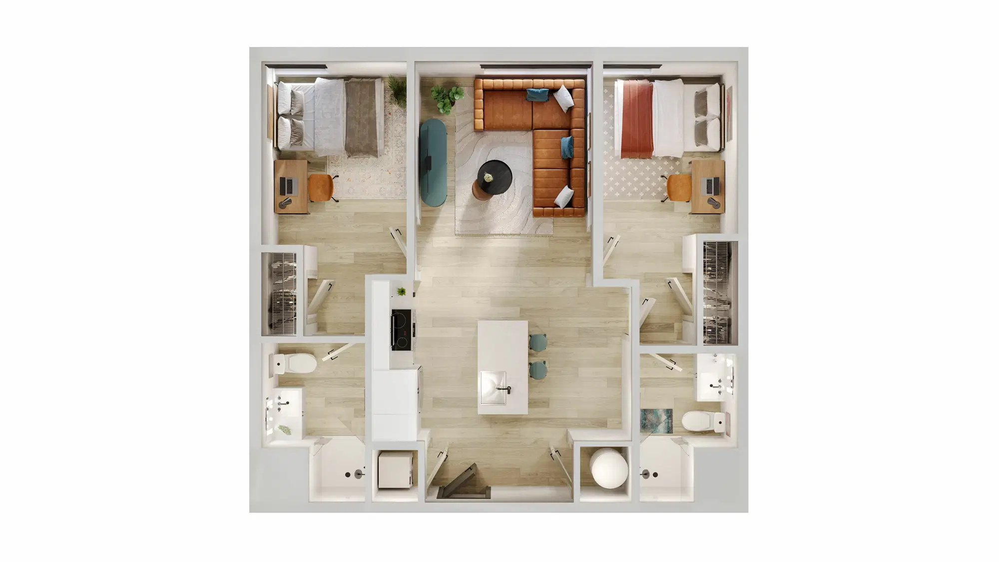 Verve Ann Arbor, Ann Arbor – Room in 2 Bed 2 Bath | 2BR - 02