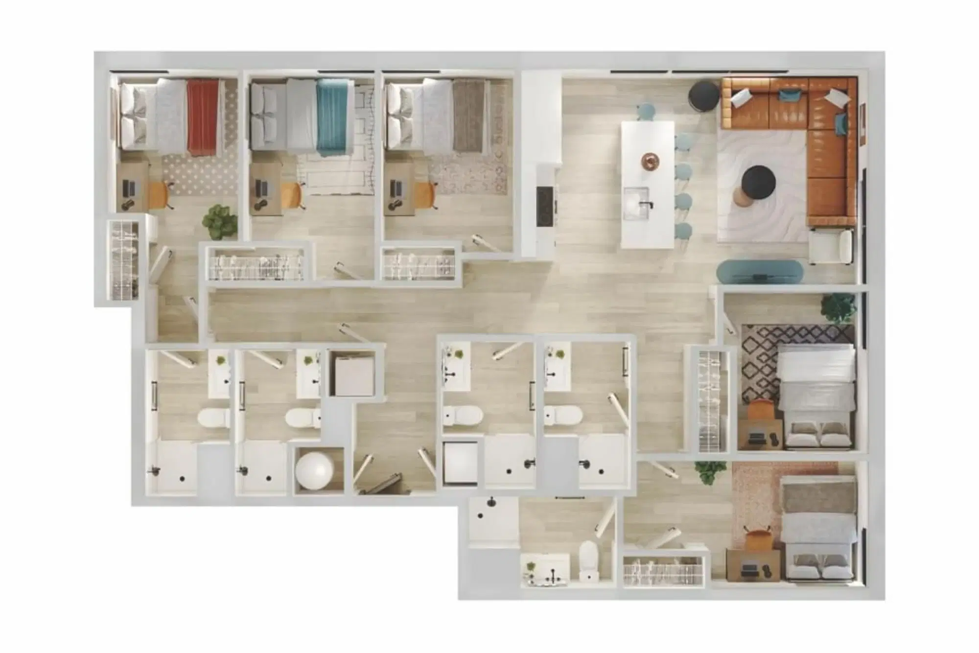 Verve Ann Arbor, Ann Arbor – Room in 5 Bed 5 Bath | 5BR - 02