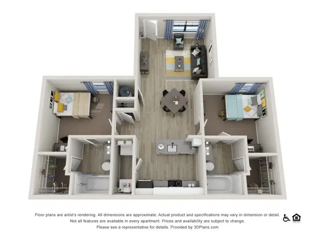 The Lofts Orlando, Orlando – 2 Bedroom 2 Bathroom