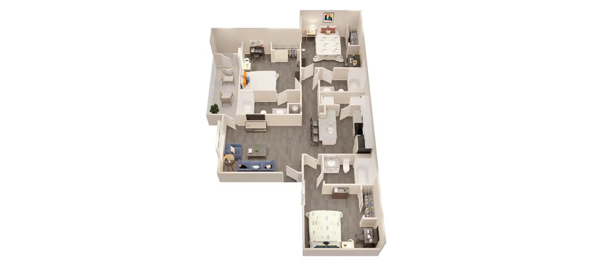 On20 Apartments, Gainesville – 3 Bedroom 3 Bathroom