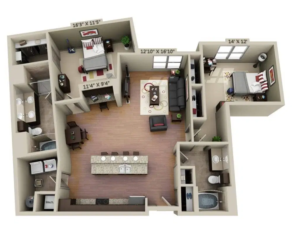 Domain College Park, College Park – 2 Bed 2 Bath