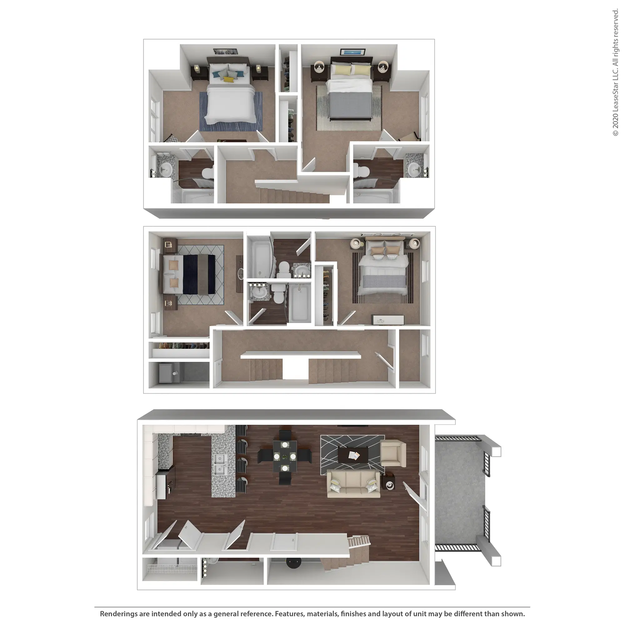 Lyons Corner Townhomes, Gainesville – 4 Bedroom 4.5 Bathroom