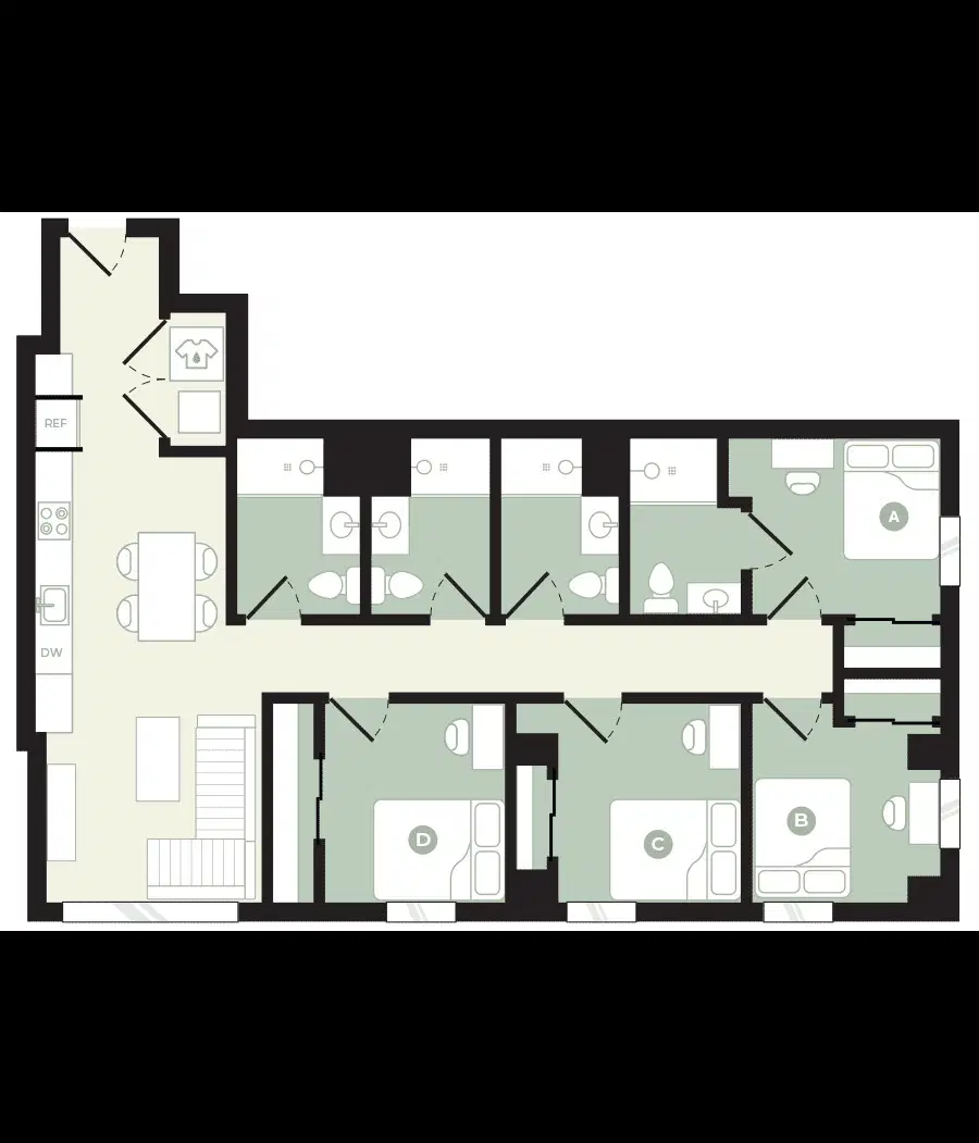Hub College Park, College Park – 4 Bedroom 4 Bathroom TH