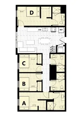 Hub On Campus Gainesville University, Gainesville – 4 Bed 4 Bath
