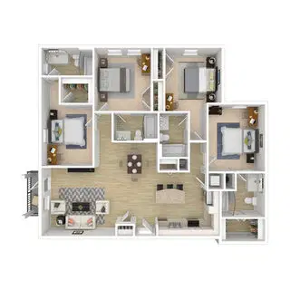 The Row on the 5th, Gainesville – 4 Bed 4 Bath
