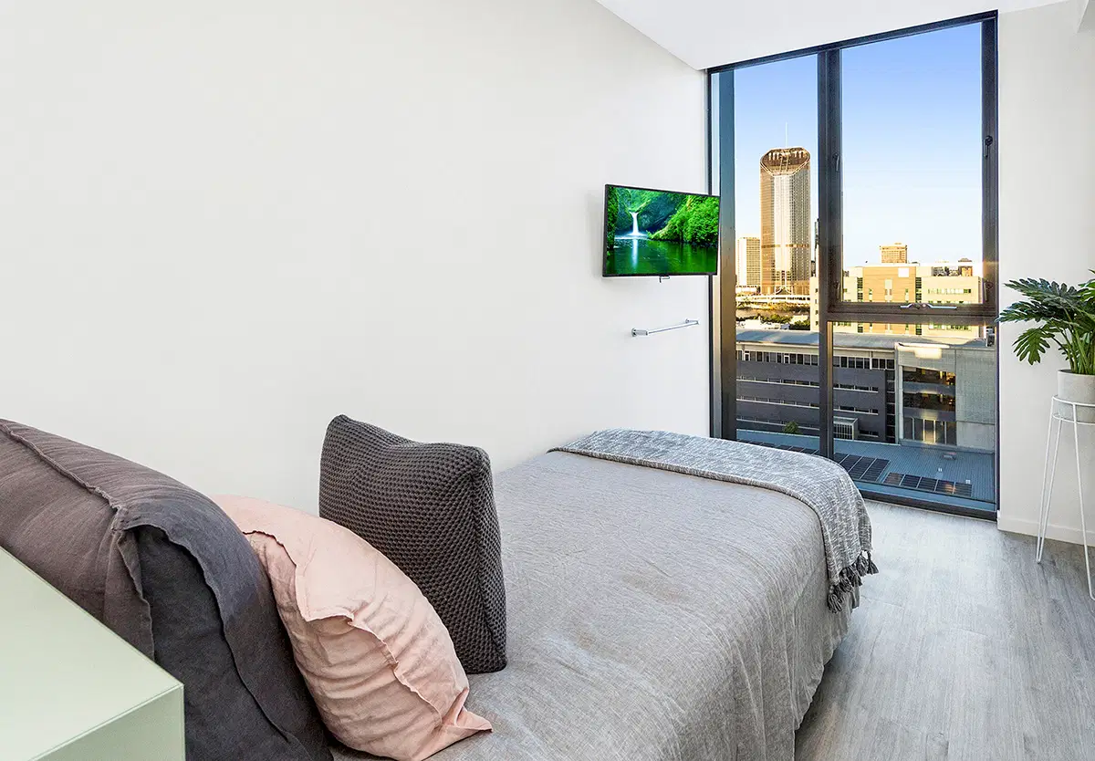 Scape Merivale, Brisbane – 2 Bedroom Shared Bathroom, King Single Bed, Views