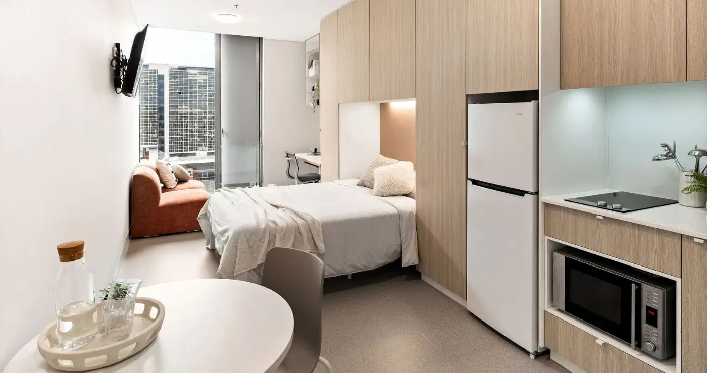 Iglu Central Park Student Accommodation, Sydney – Superior Studio Apartment