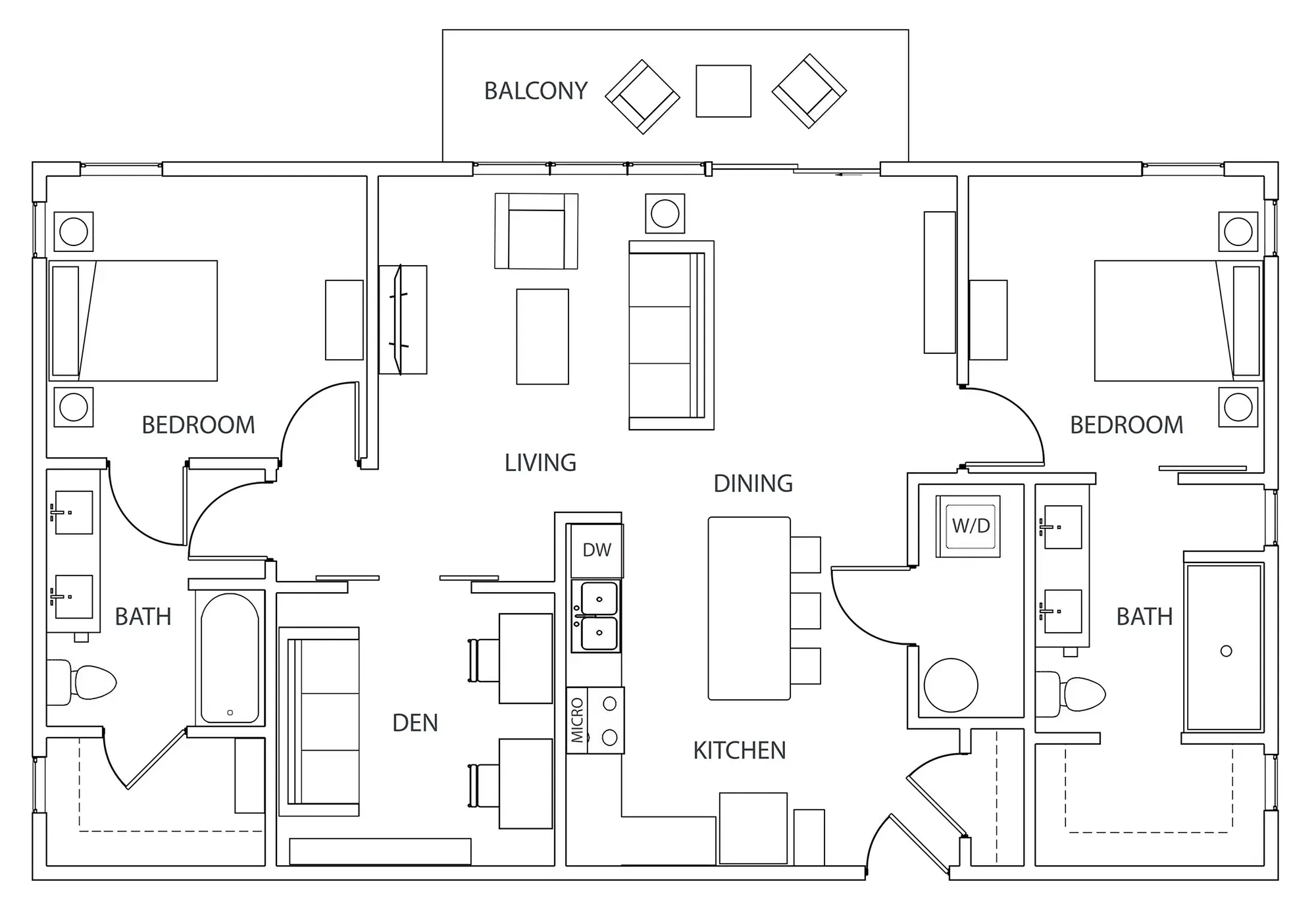 StateHouse Highline On 9th, Columbus – 2 Bed 2 Bath
