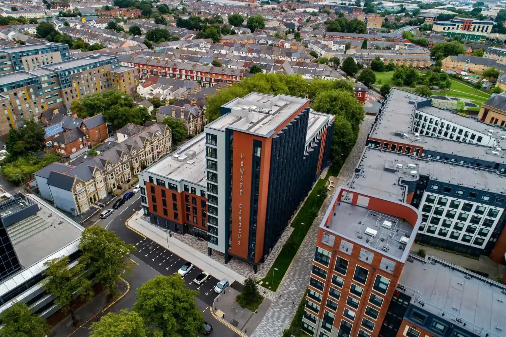 Howard Gardens, Cardiff – Exterior