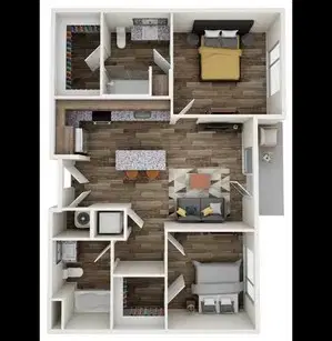 Terra At The Grove, St. Louis – Crawford Room in 2 Bedroom 2 Bathroom