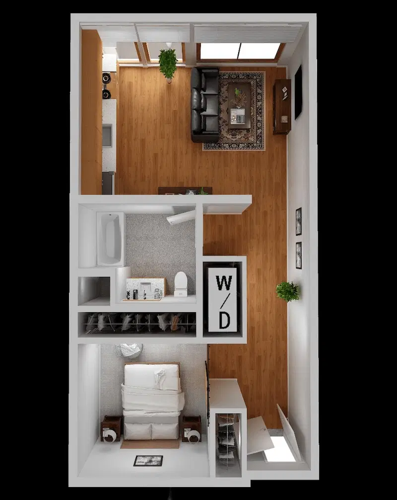 Cayuga Lofts, New York – Studio