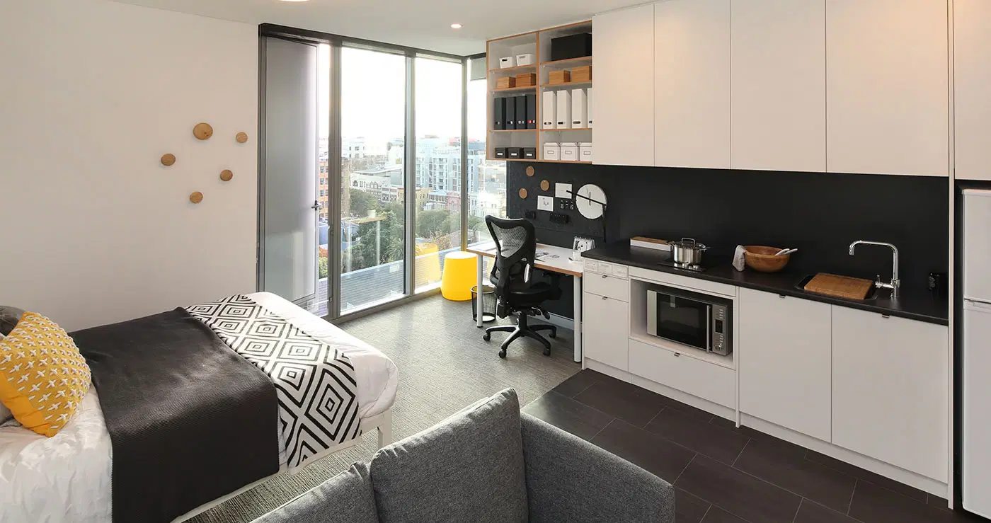 Iglu Central Park Student Accommodation, Sydney – Premium Studio Apartment