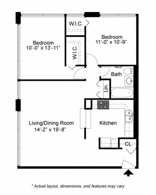 2101 Michigan, Chicago – 2 Bed 1 Bath