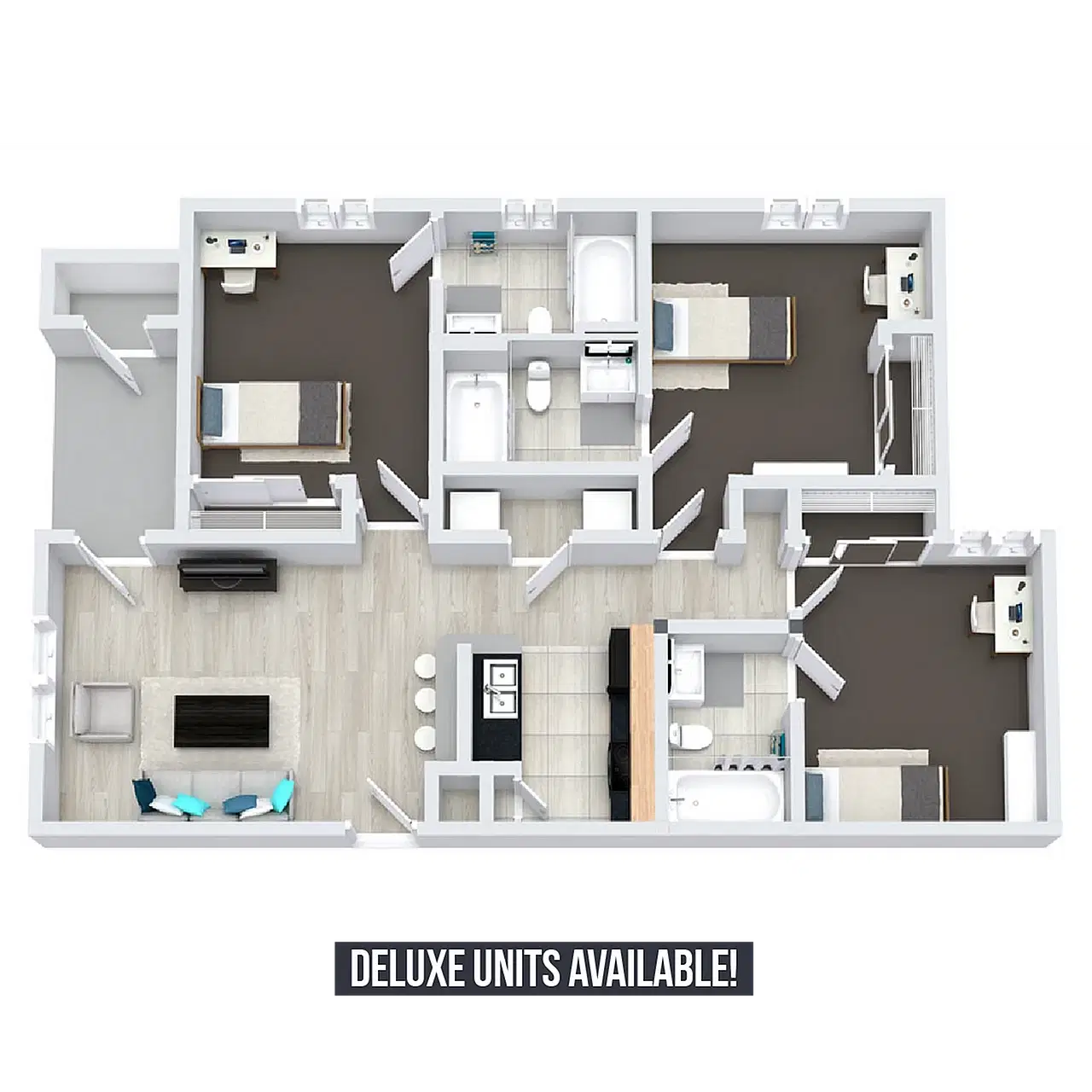 Gateway At Denton, Denton – Room in 3 Bedroom 3 Bathroom | C1