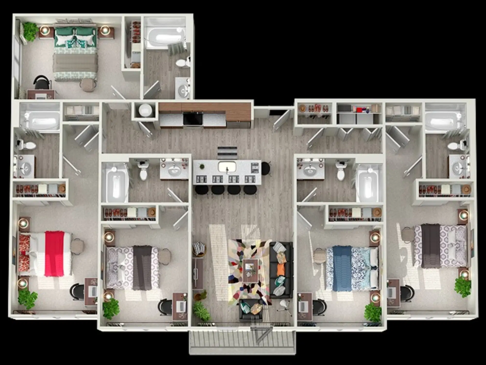 Loft Vue, Fort Worth – The Big Tex E1 Room in 5 Bedroom 5 Bathroom