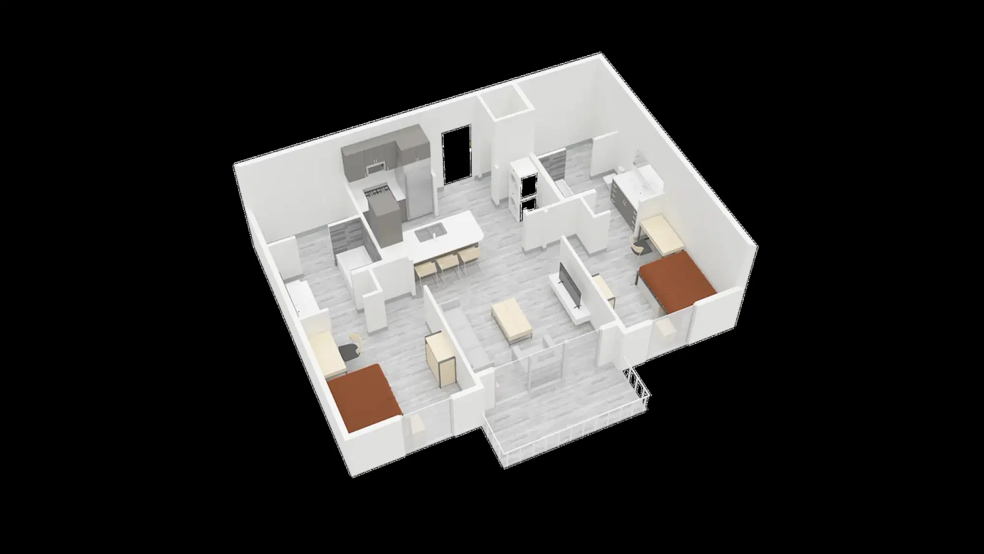 The View On The Square, San Marcos – Room in 2 Bedroom 2 Bathroom | B1
