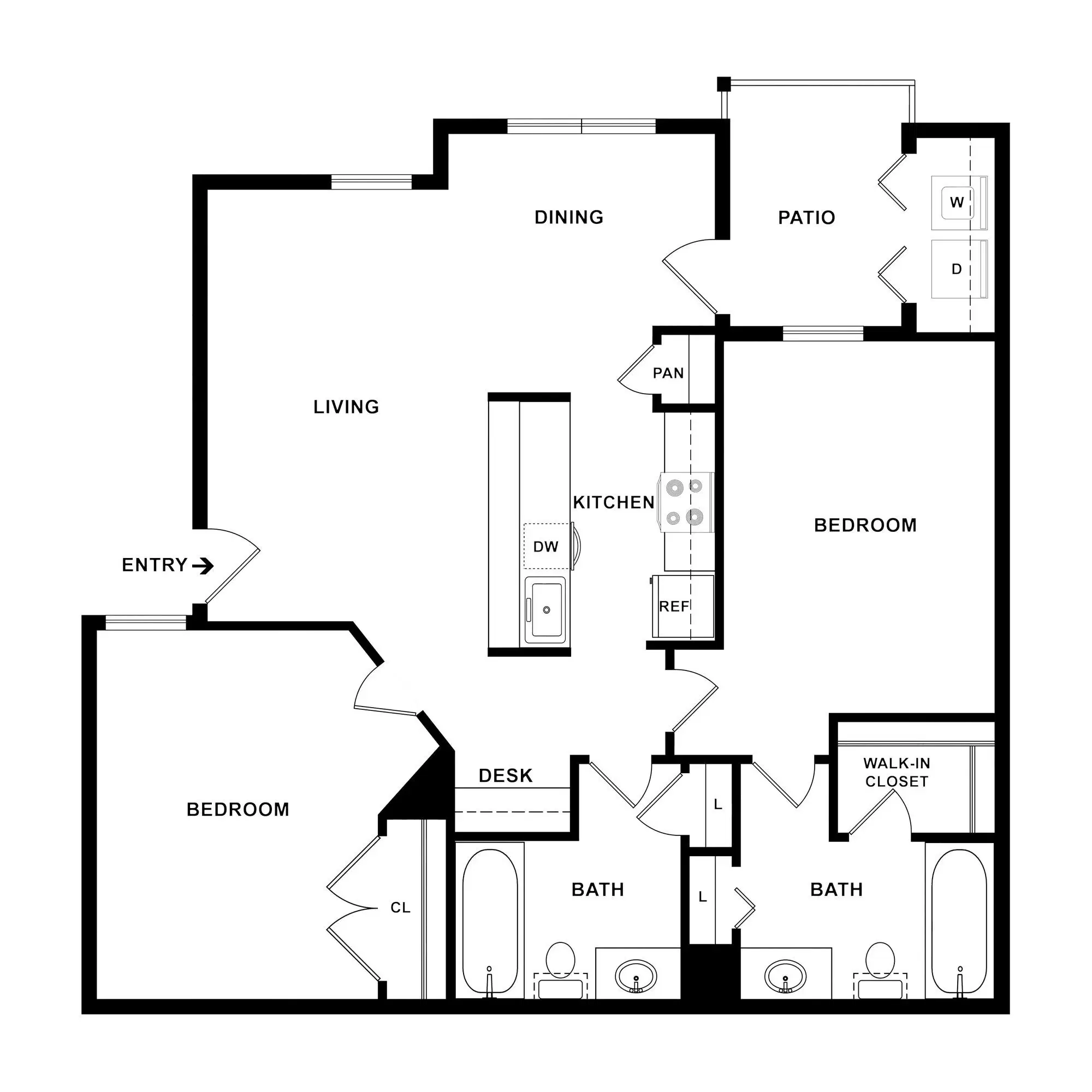 Nova Vista, San Antonio – 2 Bedroom 2 Bathroom