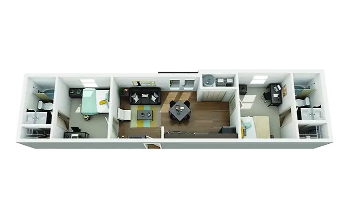 The Lorimer, Denton – Room in 2 Bedroom 2 Bathroom | B4