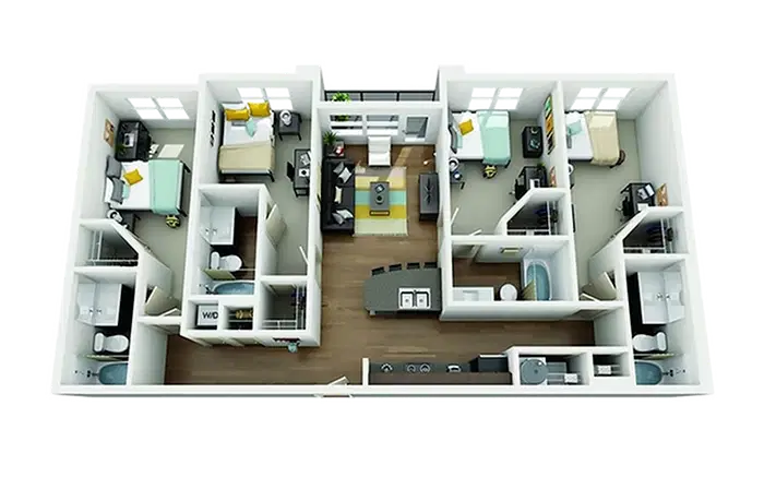 The Lorimer, Denton – Room in 4 Bedroom 4 Bathroom | D5