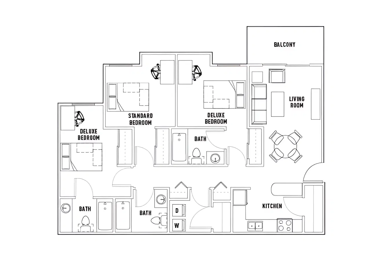 Campus Edge On UTSA Boulevard, San Antonio – Room in 3 Bed - 3 Bath A