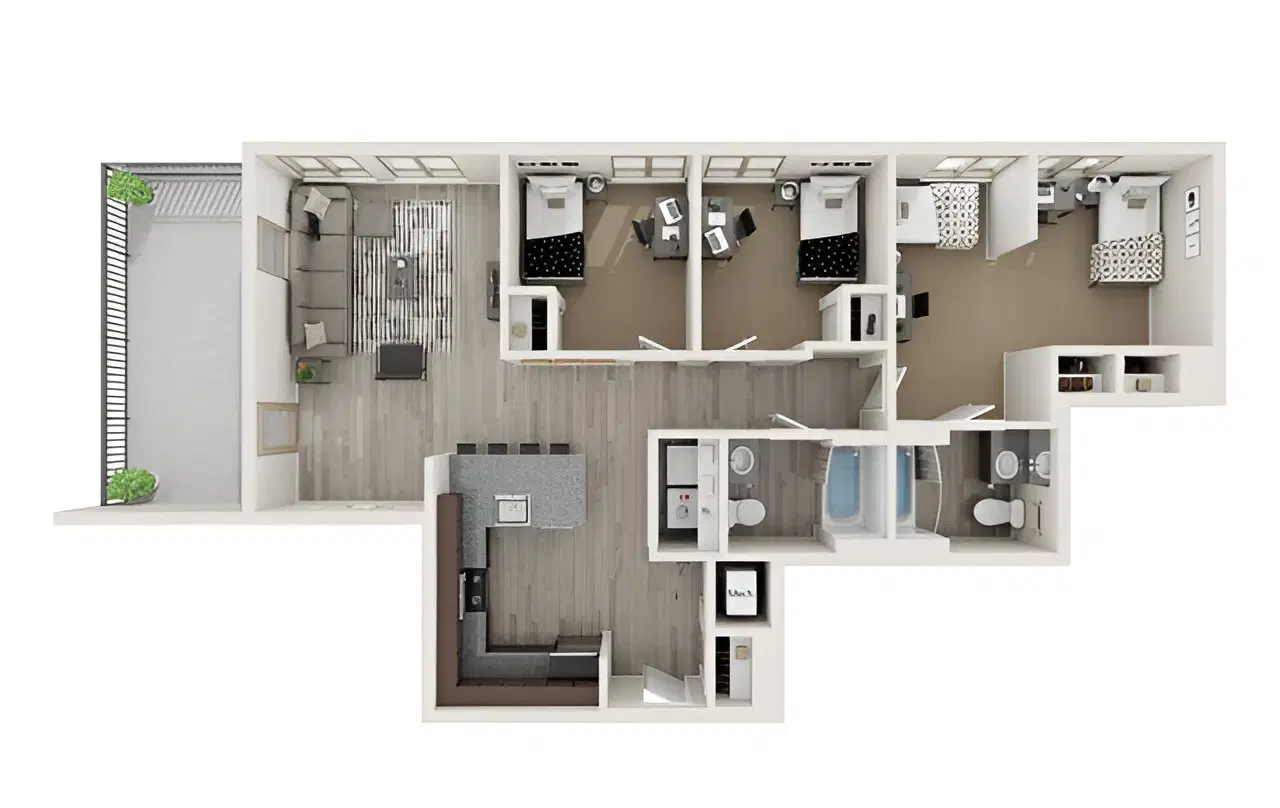 The Standard, Berkeley – Camden Room in 3 Bedroom 2 Bathroom