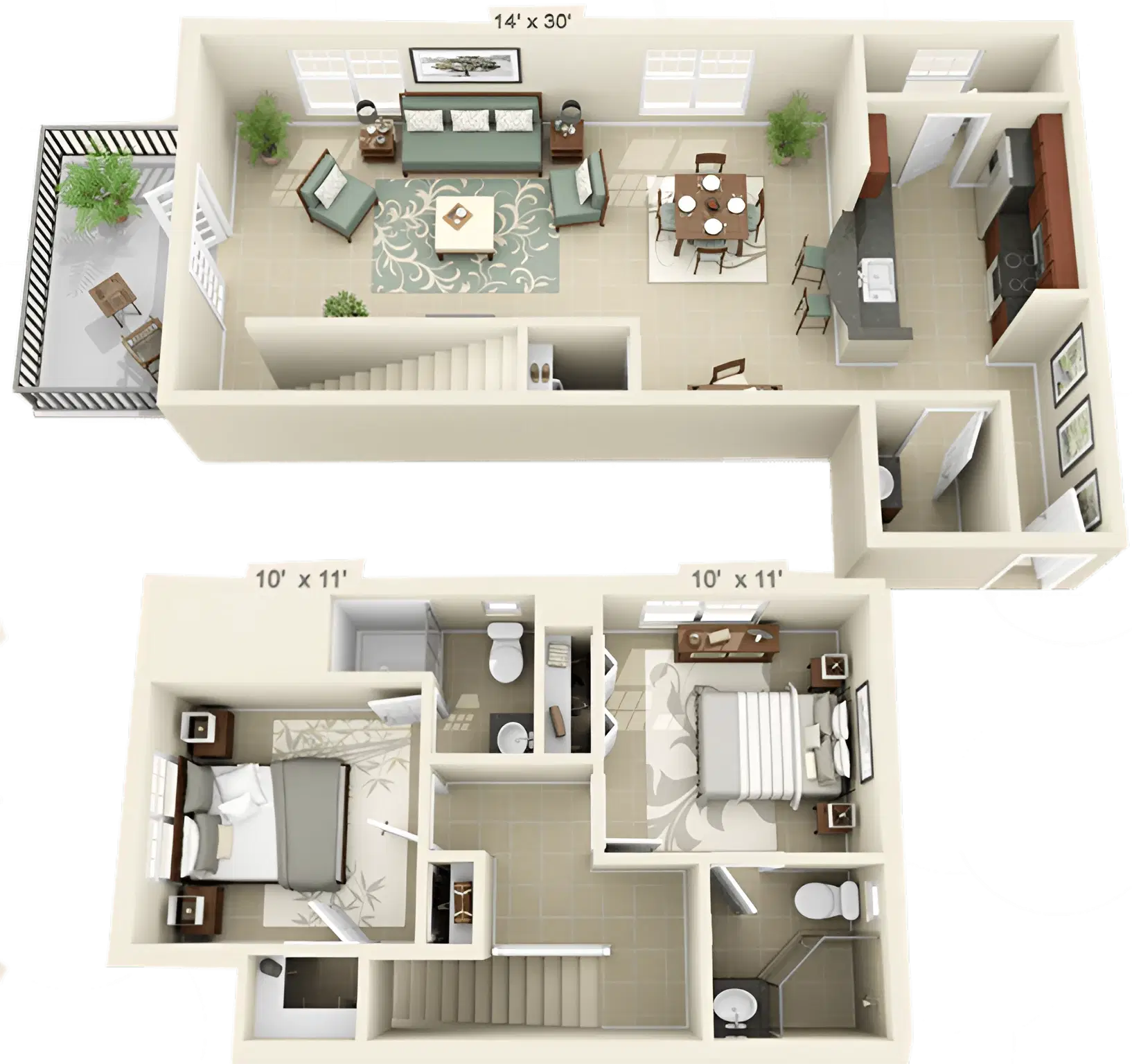 Upper Westside Apartments, Gainesville – 2 Bed 2 Bath