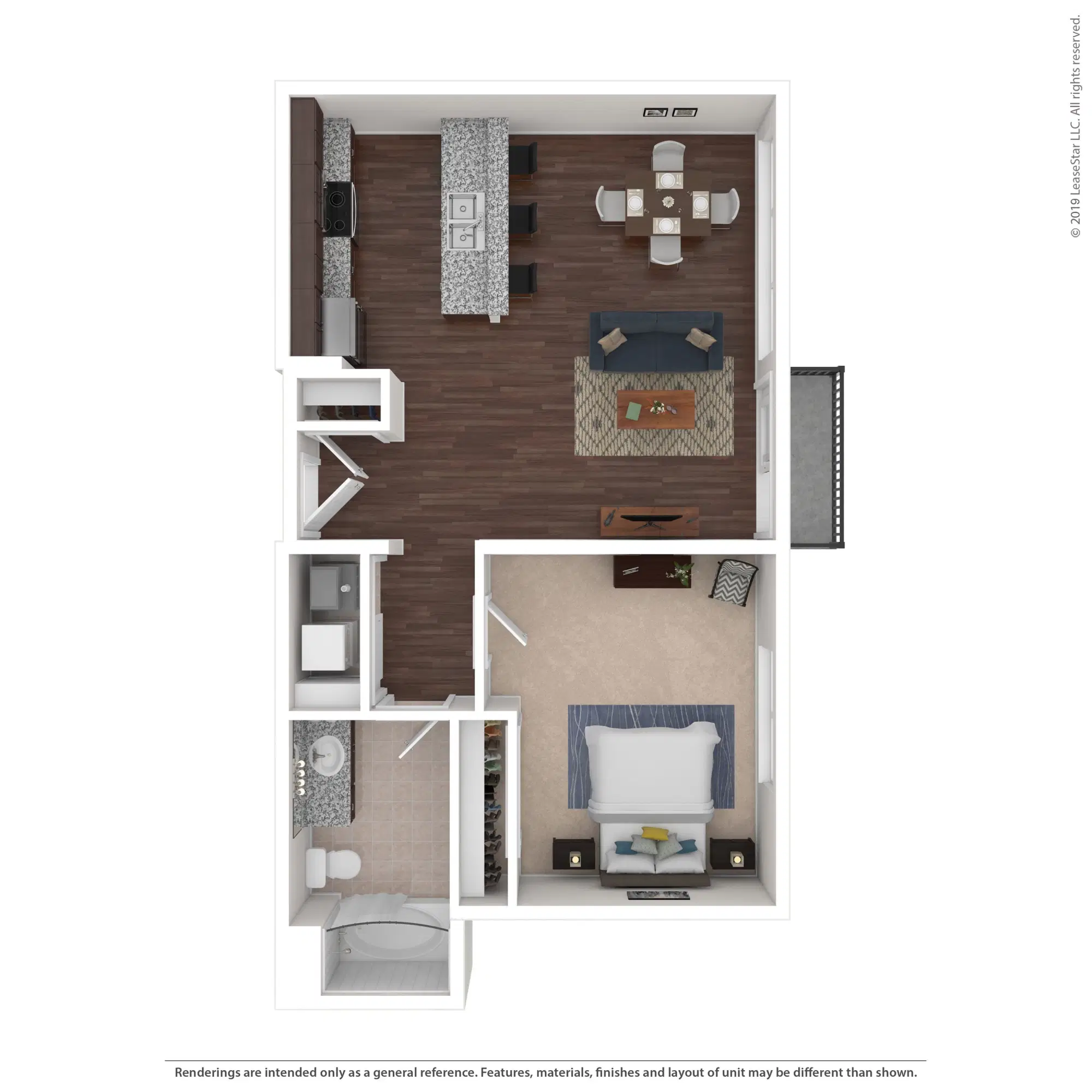 600 Goodale, Columbus – The Fitzgerald - 1 Bed 1 Bath