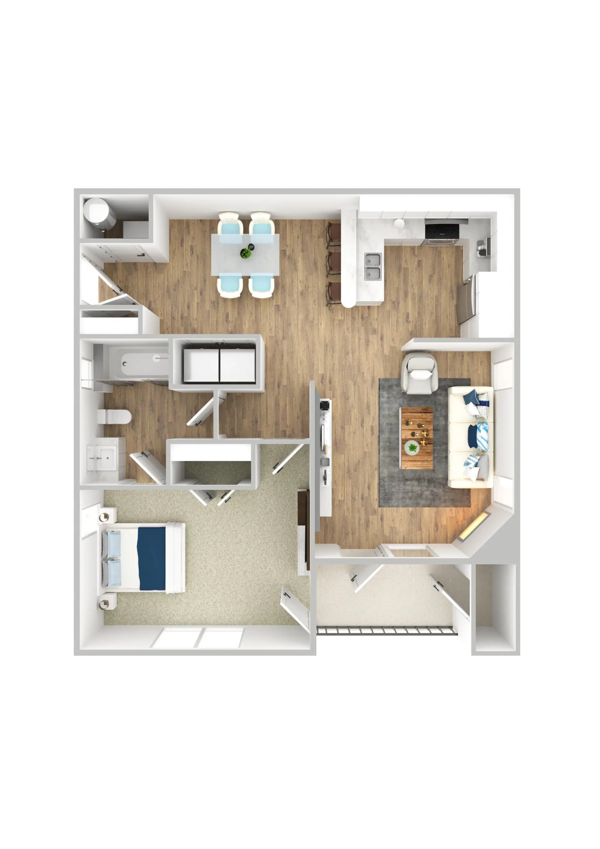 Devonshire Apartments, Greenwood – The York - 1 Bed 1 Bath