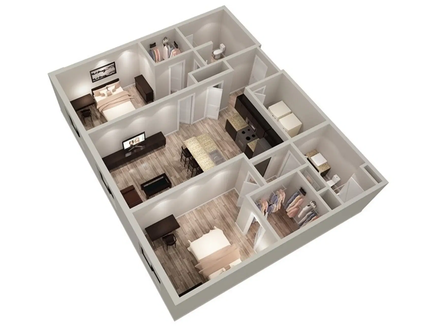 The Griff, Columbus – B - 2 Bed 2 Bath