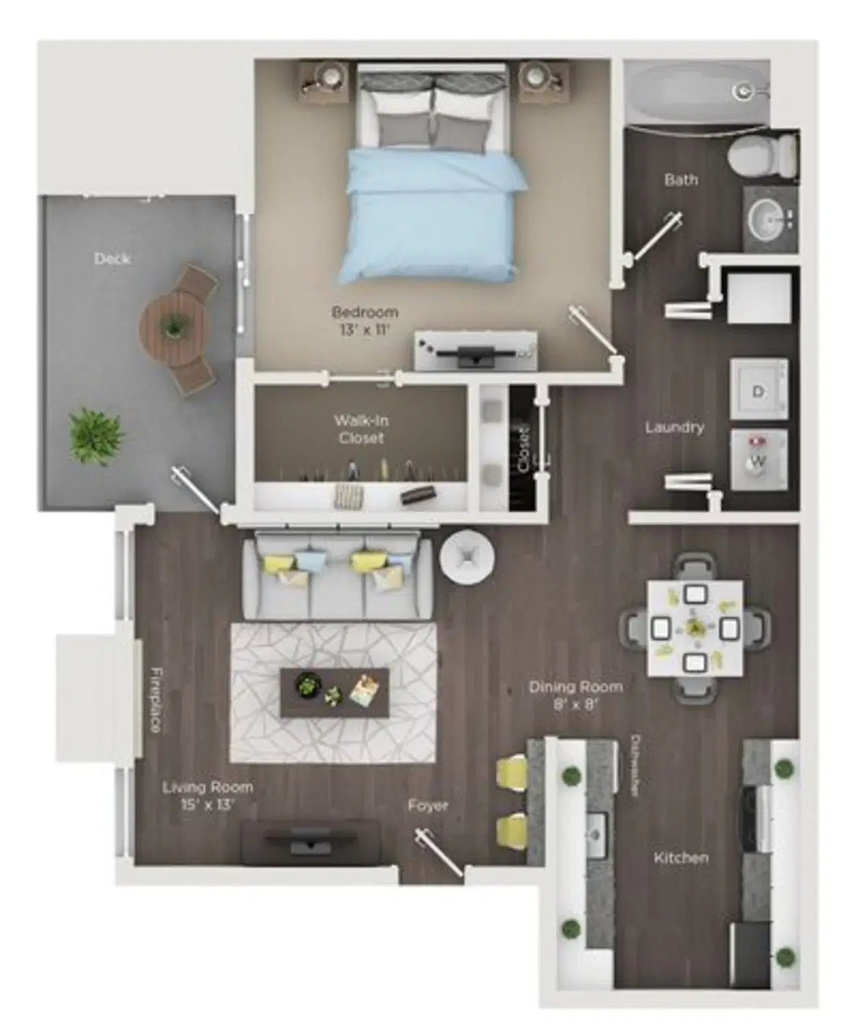 Grandview Apartments, Columbus – A1R - 1 Bed 1 Bath