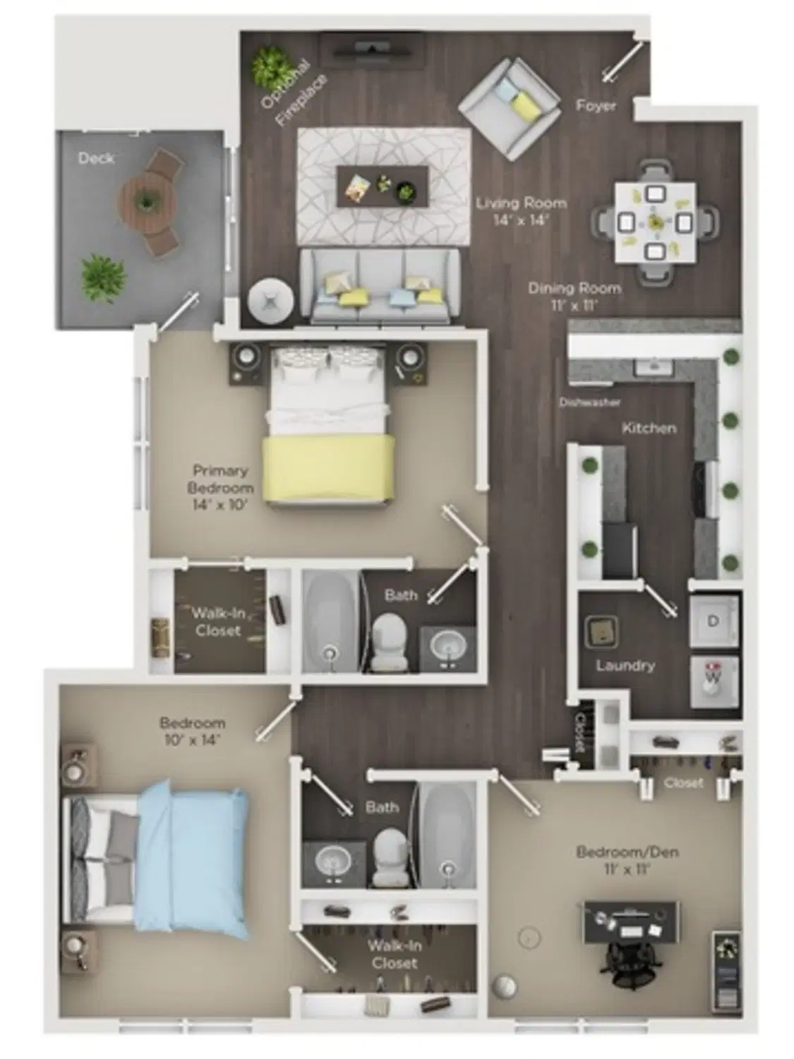 Grandview Apartments, Columbus – DR - 3 Bed 2 Bath