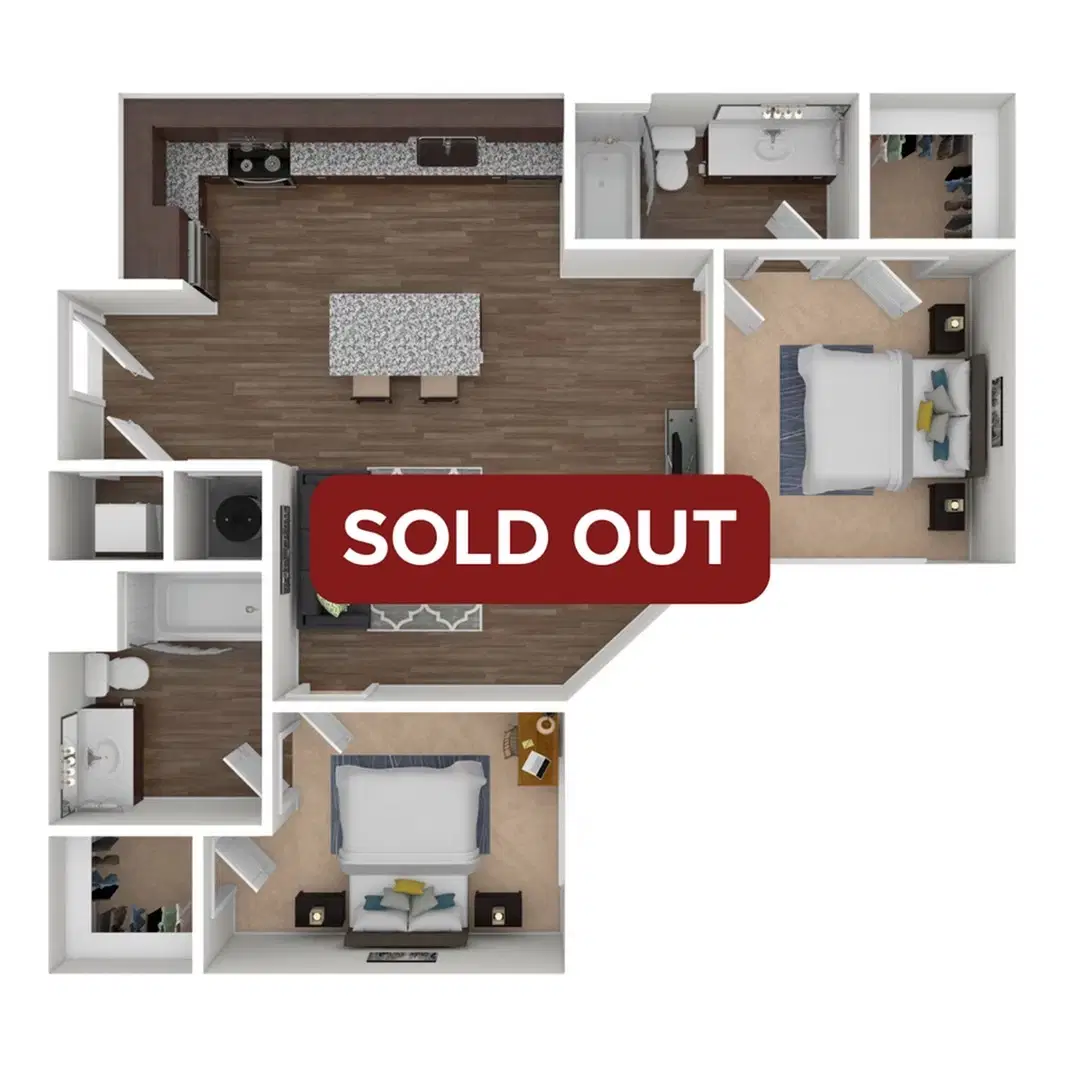 Nine20 Tempe, Tempe – Room in 2 Bedroom 2 Bathroom | B1 PV