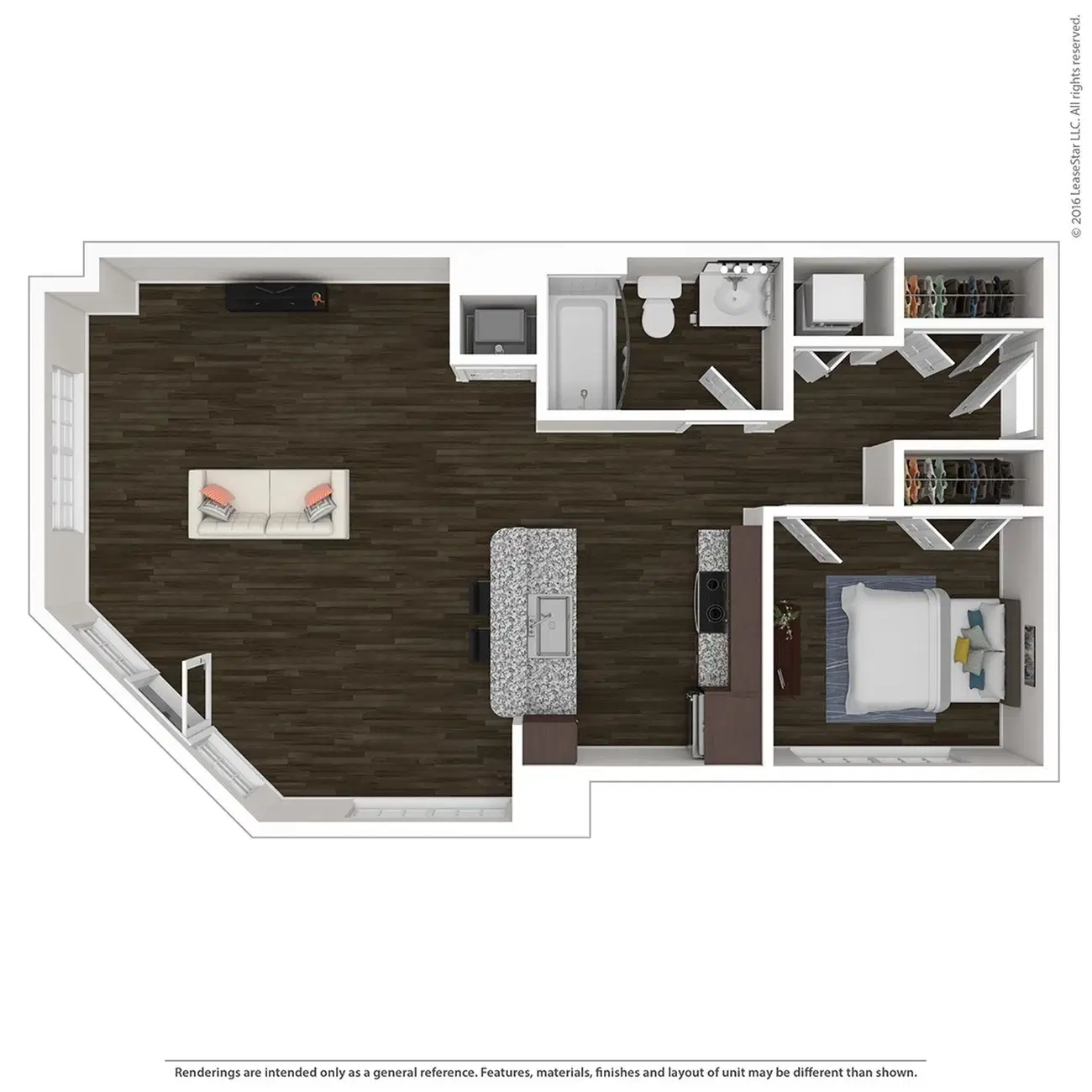 Overlook at Notre Dame, South Bend – 1 Bedroom 1 Bathroom | 1X1C-2