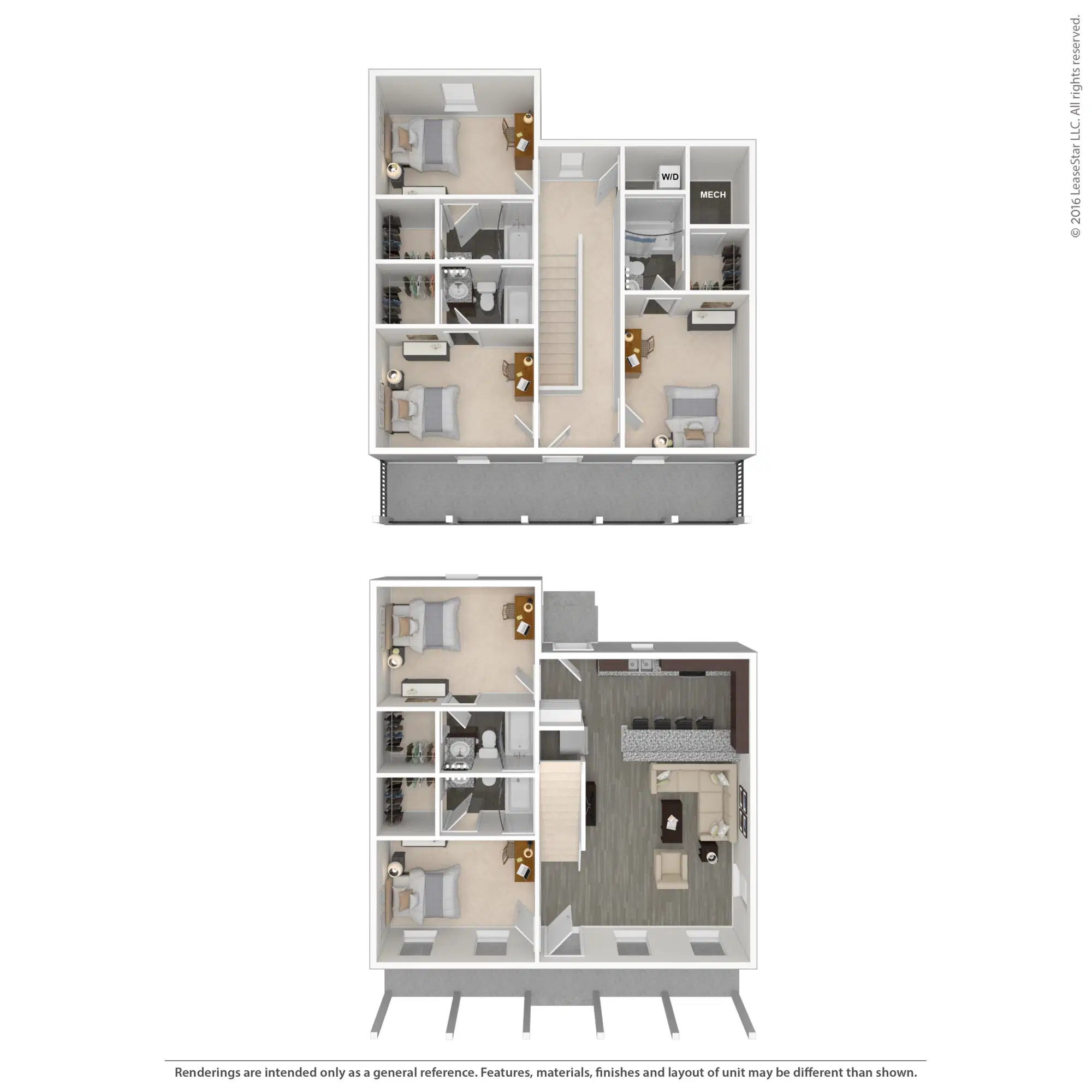 Arlington Cottages & Townhomes, Baton Rouge – Room in 5 Bedroom 5 Bathroom | 5 Cottage Upper Deck