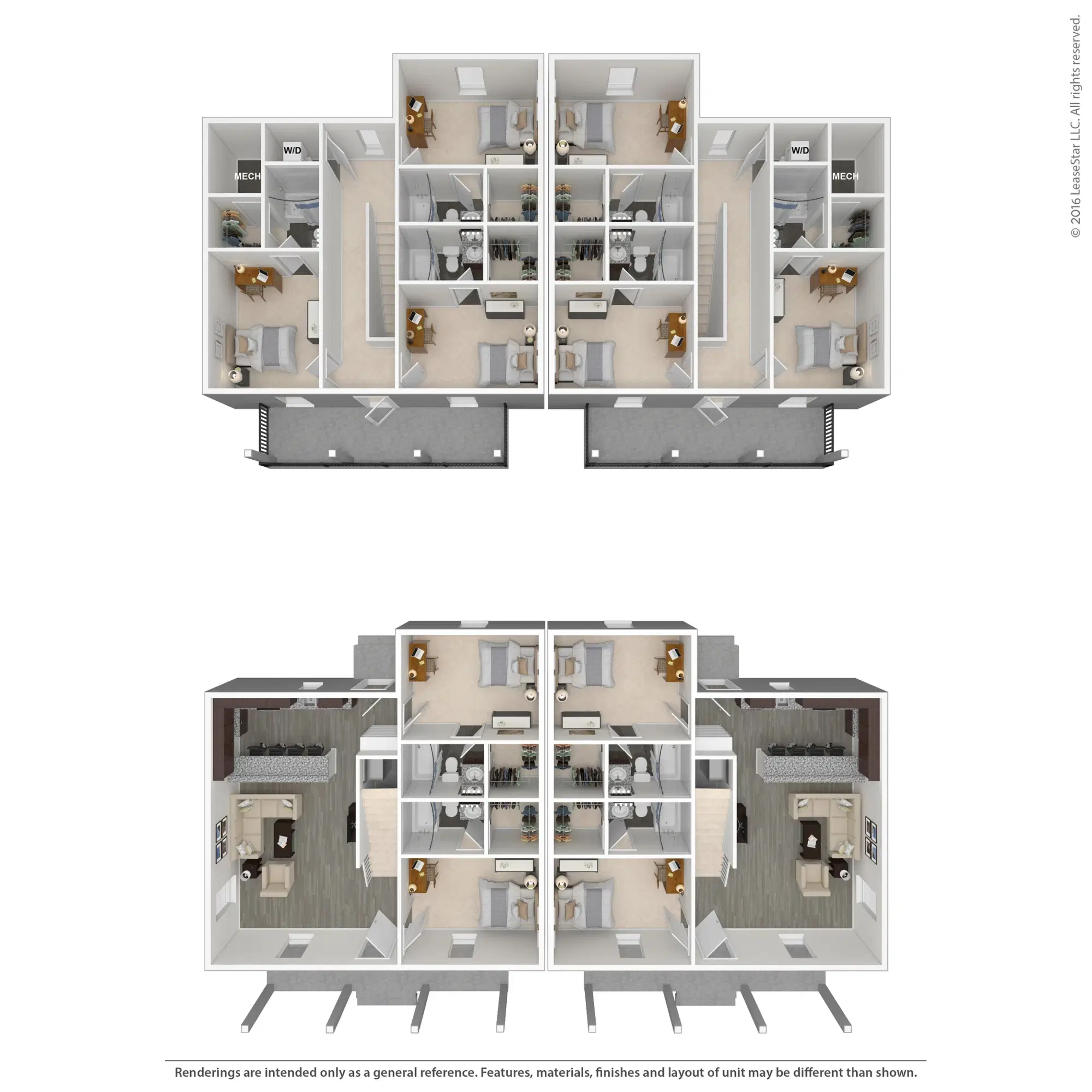 Arlington Cottages & Townhomes, Baton Rouge – Room in 5 Bedroom 5 Bathroom | 5 Duplex Upper Deck