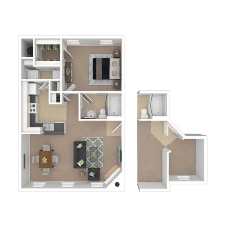 Sugar Run, New Albany – The Eastham - 1 Bed 1 Bath