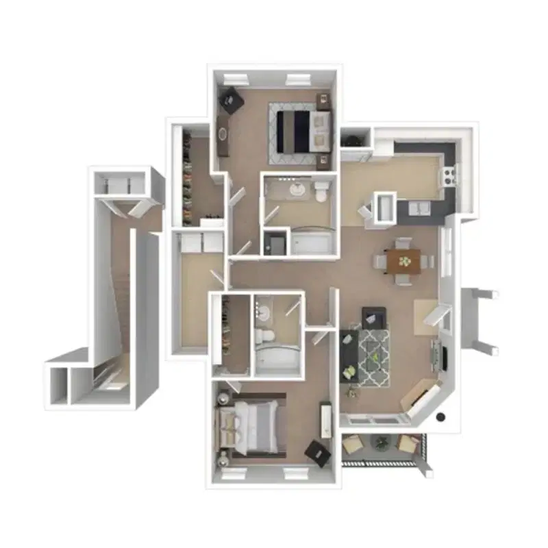 Sugar Run, New Albany – The Georgetown Carriage House - 2 Bed 2 Bath