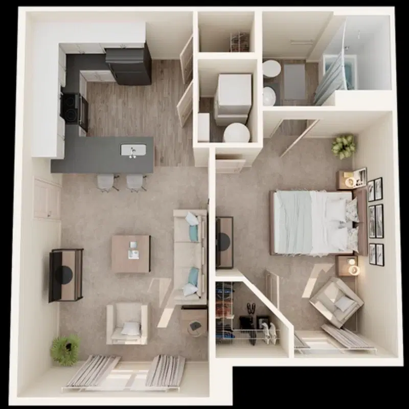 Marina Lofts, Toledo – 1 Bedroom 1 Bathroom | The Miami